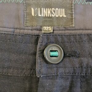 Linksoul Boardwalker Pants Mens 32x30 Gray‎ Performance Stretch Straight Fit